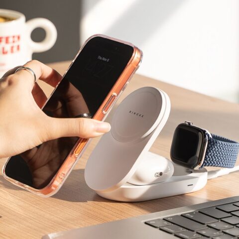 RINGKE QI2.2 25W 3 u 1 MAGNETIC MAGSAFE univerzalni bežični brzi punjač - Slika 7