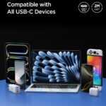 SPIGEN EB10010CC ESSENTIAL TIP-C kabel 100W 200cm (crni) - Slika 7