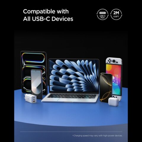 SPIGEN EB10010CC ESSENTIAL TIP-C kabel 100W 200cm (bijeli) - Slika 7