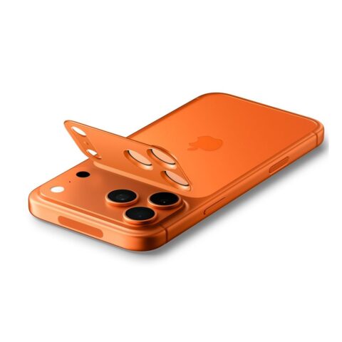 SPIGEN OPTIK PRO XL GLAS.TR ”EZ FIT” CAMERA PROTECTOR za iPHONE 17 PRO MAX (ORANGE) - Slika 5