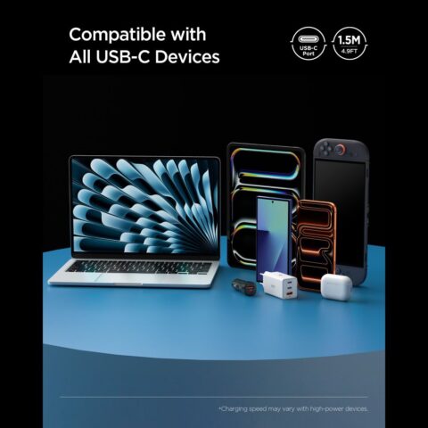 SPIGEN EB10010CC ESSENTIAL TIP-C kabel 100W 100cm (bijeli) - Slika 8