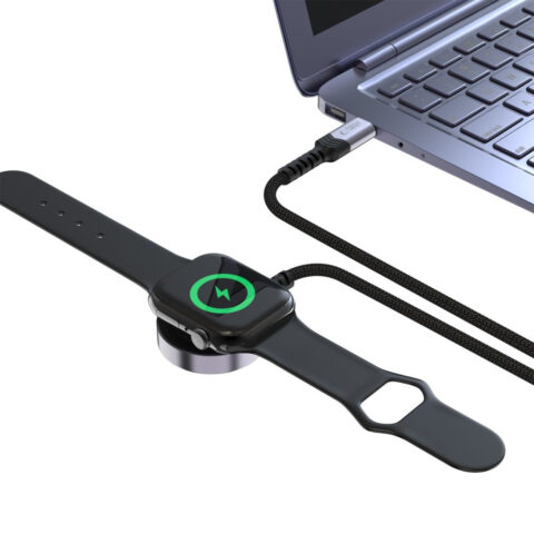 Tech-Protect MC01 magnetni punjač za Apple Watch USB-C 1.2m, crni - Slika 4