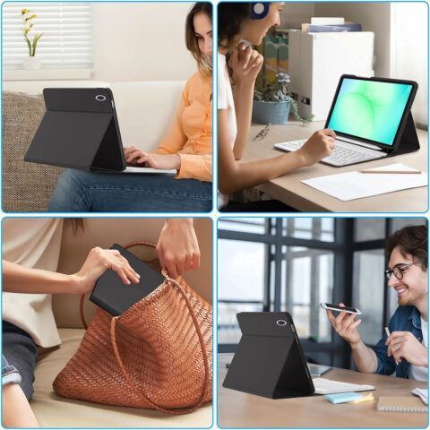TECH-PROTECT SMARTCASE torbica + bluetooth tipkovnica GALAXY TAB A9 / A11 8.7 X110 / X115 / X133 / X135 (crna) - Slika 9