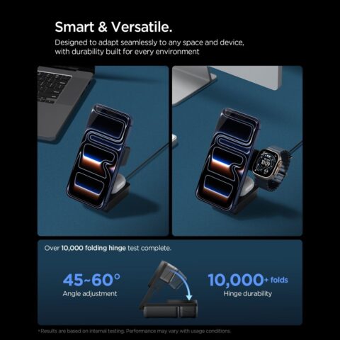 SPIGEN EF323MQ ESSENTIAL Qi2.2 3u1 MAGNETIC MAGSAFE bežični punjač - Slika 9