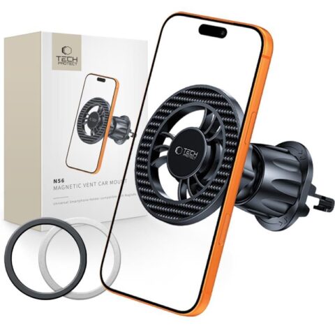 TECH-PROTECT N56 MAGNETIC MAGSAFE VENT držač mobitela za auto (CARBON) - Slika 1