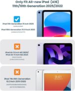 ROTIRAJUĆA torbica 360 CRNA za iPad (A16) 11th 11" 2025/iPad 10th 2022 10.9"+ STYLUS olovka GRATIS! - Slika 3