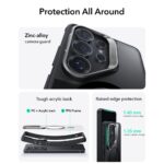 ESR CLASSIC HYBRID KICKSTAND MAGSAFE zaštita za Samsung GALAXY S26 ULTRA (prozirno/crna) - Slika 3