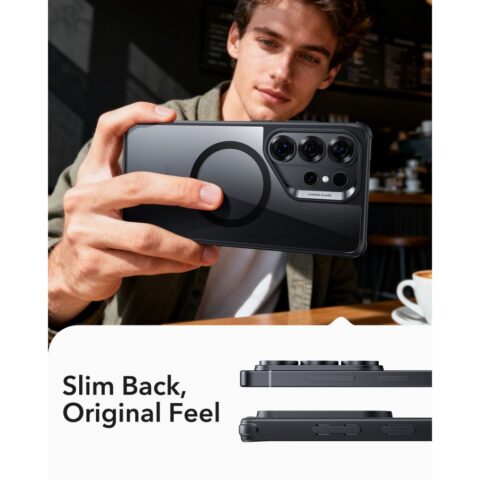 ESR CLASSIC HYBRID MAGSAFE zaštita za Samsung GALAXY S26 ULTRA (prozirno/crna) - Slika 5