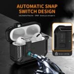 TECH-PROTECT CARBONOX MAGSAFE zaštita za APPLE AIRPODS PRO 3 (crna) - Slika 4