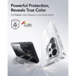 ESR CLASSIC HYBRID KICKSTAND MAGSAFE zaštita za Samsung GALAXY S26 ULTRA (prozirno/crna) - Slika 5