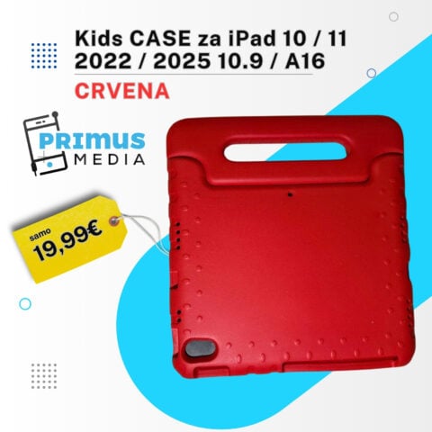 Kids CASE za iPad 10 / 11  2022 / 2025 10.9 / A16 (CRVENA) - Slika 4