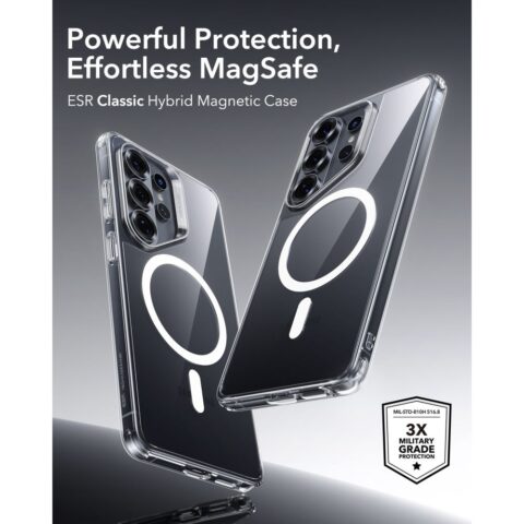 ESR CLASSIC HYBRID MAGSAFE zaštita za Samsung GALAXY S26 ULTRA (prozirna) - Slika 6
