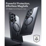 ESR CLASSIC HYBRID MAGSAFE zaštita za Samsung GALAXY S26 ULTRA (prozirno/crna) - Slika 7