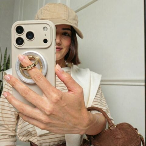 TECH-PROTECT MMR700 LAMANO MAGNETIC MAGSAFE PHONE RING TITANIUM/GOLD - Slika 7