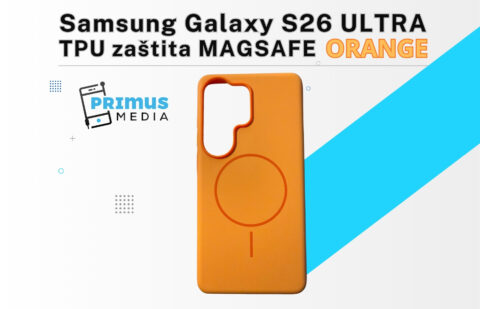 7 SILICONE THIN MAGSAFE maskica za SAMSUNG S26 ULTRA (ORANGE) - Slika 1