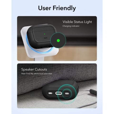 ESR ORBIT HALOLOCK MAGSAFE zaštita za APPLE AIRPODS PRO 3 (crna) - Slika 9