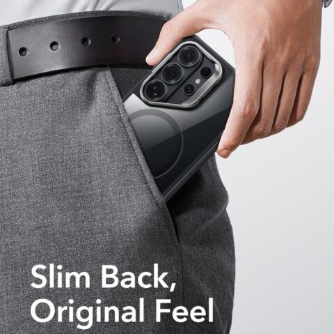 ESR CLASSIC HYBRID KICKSTAND MAGSAFE zaštita za Samsung GALAXY S26 ULTRA (prozirno/crna) - Slika 9