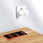 TECH-PROTECT NCA45W-GAN kućni punjač 2x utora PD 45W / QC3.0 + TIP C kabel (bijeli) - Slika 10