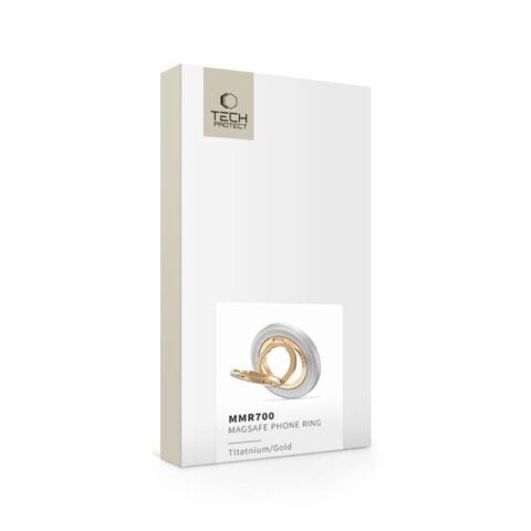 TECH-PROTECT MMR700 LAMANO MAGNETIC MAGSAFE PHONE RING TITANIUM/GOLD - Slika 9