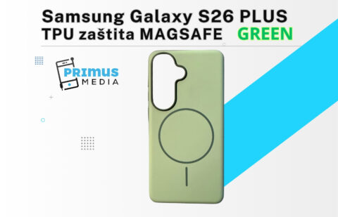9 SILICONE THIN MAGSAFE maskica za SAMSUNG S26 PLUS (GREEN) - Slika 1