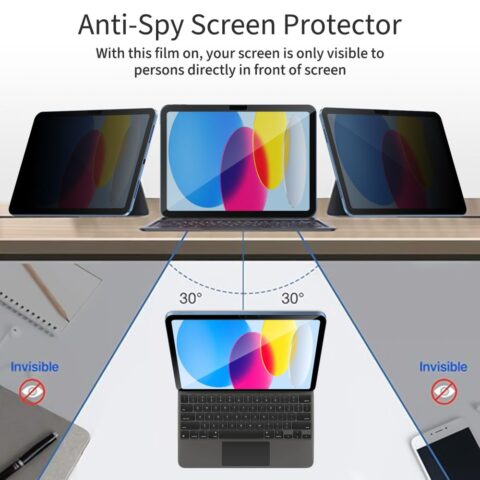 TECH-PROTECT GLASS SPY+ kaljeno staklo za iPAD 10.9” 10 / 2022 / (A16) 11” 11 / 2025 PRIVACY (PRIVACY) - Slika 7