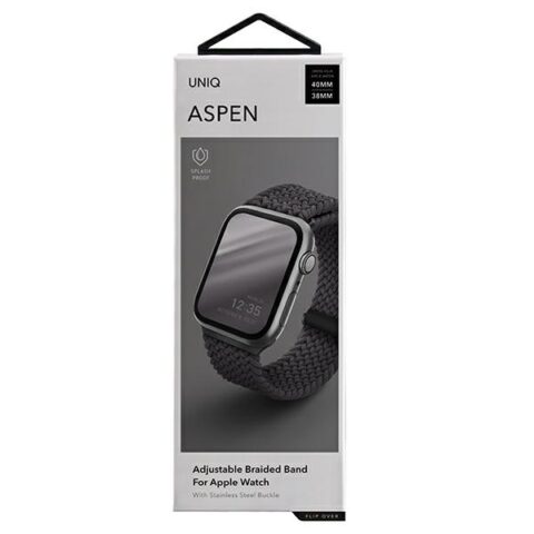 Uniq Aspen Braided narukvica za AppleWatch 1-10/SE/SE2 40/38/41mm – siva - Slika 11