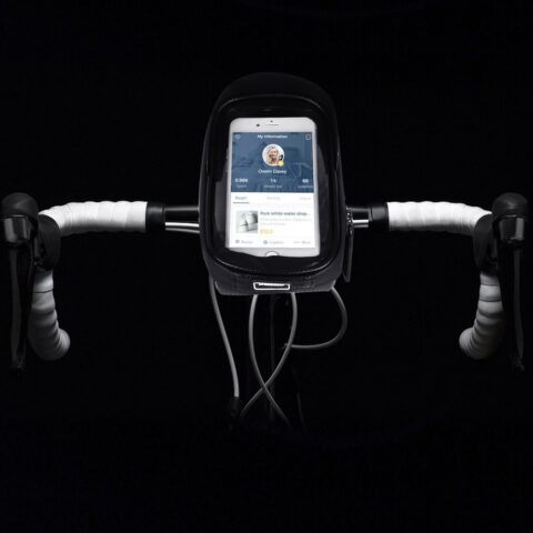 Wozinsky torba za volan bicikla s futrolom za telefon 1L crna (WBB16BK) - Slika 12