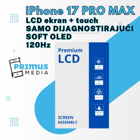 LCD ekran + touch screen | iPhone 17 PRO MAX | SAMO DIJAGNOSTIRAJUĆI | SOFT OLED | 120Hz - Slika 4
