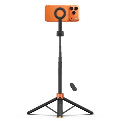 TECH-PROTECT L10S MAGSAFE BLUETOOTH SELFIE STICK TRIPOD 2 u 1 (BLACK/ORANGE) - Slika 3