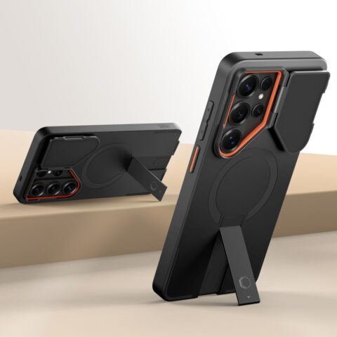 TECH-PROTECT KEVLAR AURA MAGSAFE zaštita Samsung GALAXY S26 ULTRA (BLACK/ORANGE) - Slika 5