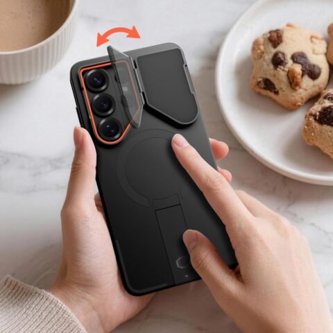 TECH-PROTECT KEVLAR AURA MAGSAFE zaštita Samsung GALAXY S26 ULTRA (BLACK/ORANGE) - Slika 6