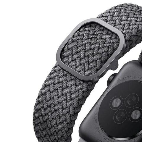Uniq Aspen Braided narukvica za AppleWatch 1-10/SE/SE2 40/38/41mm – siva - Slika 9