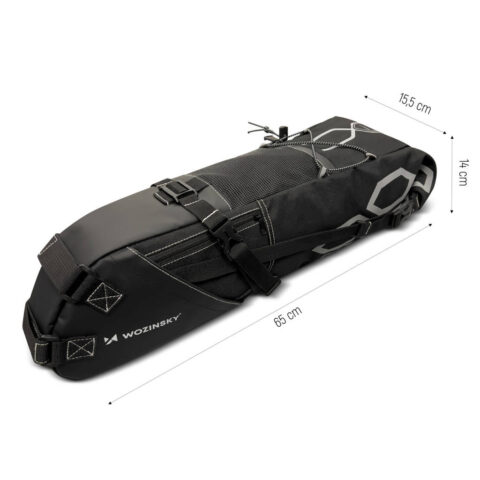 Wozinsky torba za bicikl - velika torba za bicikal od 12 litara - crna (WBB9BK) - Slika 8