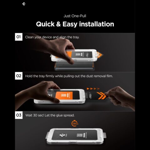 SPIGEN GLAS.TR "EZ FIT PRO AC" HD kaljeno staklo Samsung GALAXY S26 ULTRA - Slika 8
