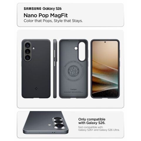 SPIGEN NANO POP MAG MAGSAFE zaštita za Samsung GALAXY S26 (BLACK SESAME) - Slika 9