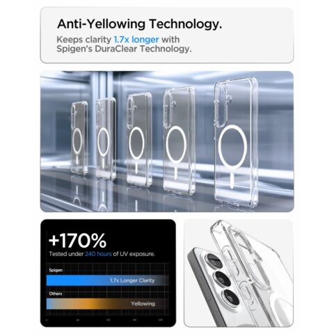 SPIGEN ULTRA HYBRID MAG MAGSAFE zaštita za Samsung GALAXY S26+ PLUS (CLEAR/WHITE) - Slika 9
