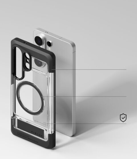 RINGKE UX MAGNETIC MAGSAFE zaštita za Samsung GALAXY S26 ULTRA (crno/prozirna) - Slika 9