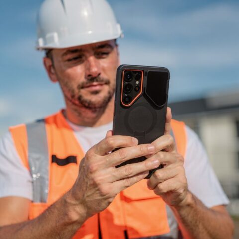 TECH-PROTECT KEVLAR AURA MAGSAFE zaštita Samsung GALAXY S26 ULTRA (BLACK/ORANGE) - Slika 9