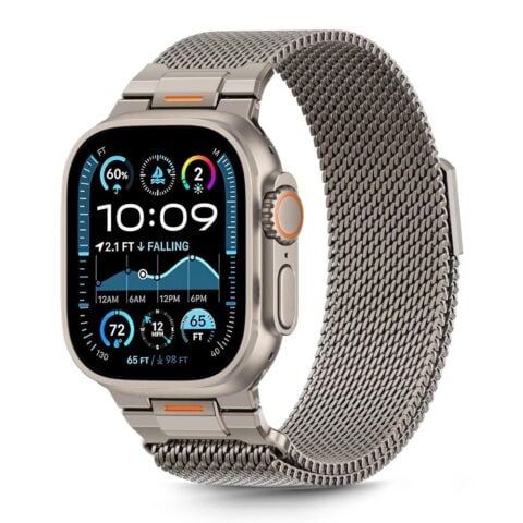 TECH-PROTECT MILANO VANGUARD Apple watch 8 / 9 / 10 / 11 / SE / ULTRA (44 / 45 / 46 / 49 mm) TITANIUM - Slika 1