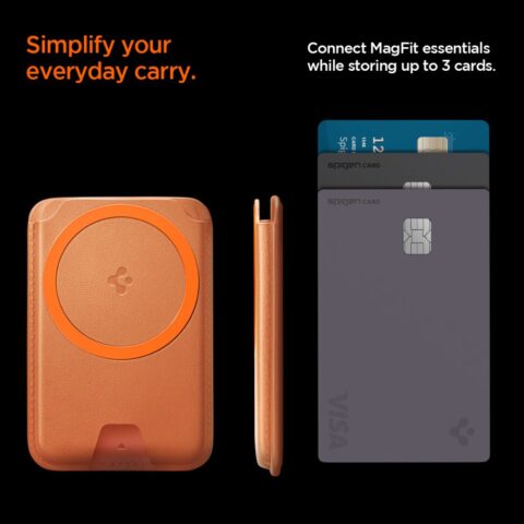 SPIGEN VALENTINUS MAGFIT+ univerzalni magnetic držač kartica (METALLIC ORANGE) - Slika 11