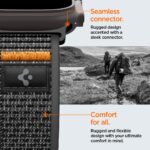 SPIGEN ATHLEX AIR 2 narukvica za APPLE WATCH 8 / 9 / 10 / 11 / SE / ULTRA (44 / 45 / 46 / 49 mm) ACTIVE BLACK / ORANGE - Slika 11