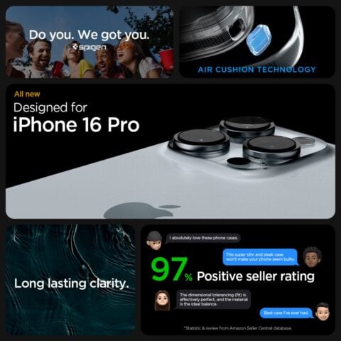 SPIGEN ULTRA HYBRID zaštita za iPHONE 16 PRO (MATTE BLACK) - Slika 11