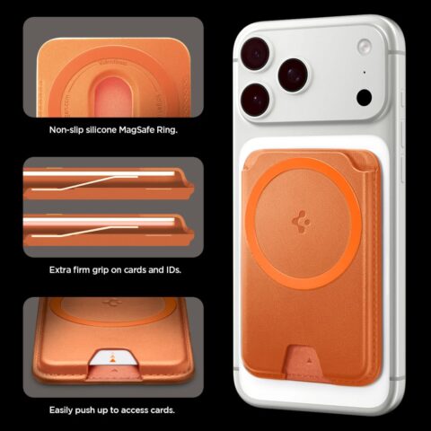SPIGEN VALENTINUS MAGFIT+ univerzalni magnetic držač kartica (METALLIC ORANGE) - Slika 15