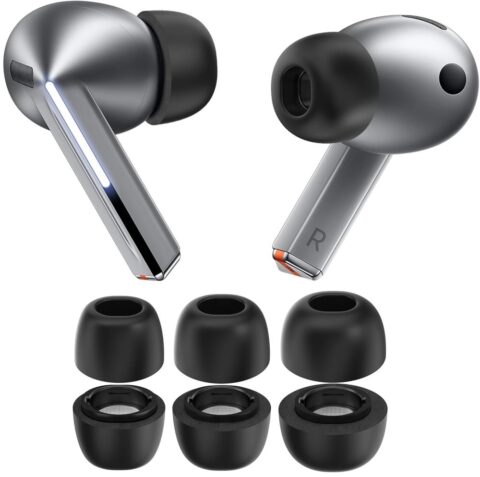 TECH-PROTECT EAR TIPS 3-seta umetci za Samsung Galaxy BUDS 3 PRO / 4 PRO (sivi) - Slika 3