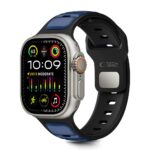 TECH-PROTECT ICONBAND LINE narukvica za APPLE WATCH 4 / 5 / 6 / 7 / 8 / 9 / 10 / 11 / SE / ULTRA (42 / 44 / 45 / 49mm) BLACK/NAVY
