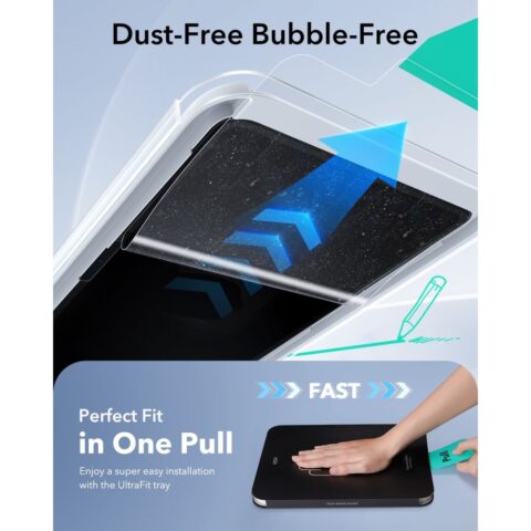 ESR PAPER FEEL 2-komada iPad AIR 13” 1 / 2 / 3 2024-2026 sa aplikatorom - Slika 4