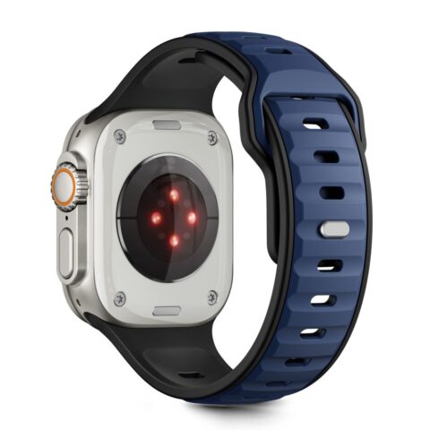 TECH-PROTECT ICONBAND LINE narukvica za APPLE WATCH 4 / 5 / 6 / 7 / 8 / 9 / 10 / 11 / SE / ULTRA (42 / 44 / 45 / 49mm) BLACK/NAVY - Slika 4