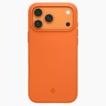 SPIGEN SILICONE FIT MAG MAGSAFE zaštita za iPHONE 17 PRO (COSMIC ORANGE) - Slika 4