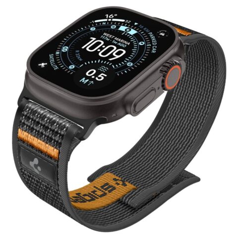 SPIGEN ATHLEX AIR 2 narukvica za APPLE WATCH 8 / 9 / 10 / 11 / SE / ULTRA (44 / 45 / 46 / 49 mm) ACTIVE BLACK / ORANGE - Slika 5