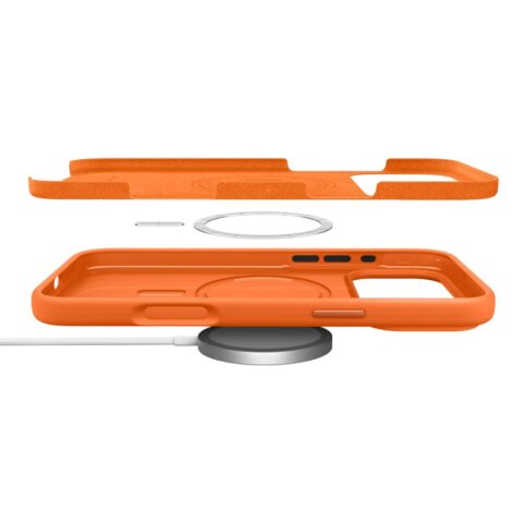 SPIGEN SILICONE FIT MAG MAGSAFE zaštita za iPHONE 17 PRO (COSMIC ORANGE) - Slika 7